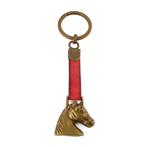 Schlüsselanhänger Pferd Gold/Bunt (mehrere Farben)-6719
