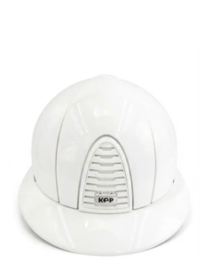Kep Italia Riding Helmet Cromo 2.0 Polo Visor Polish White - Size M (In Stock)
