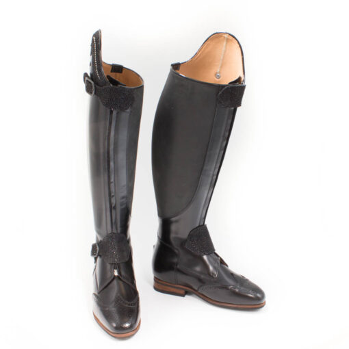 Celeris Dressage Boots Polo-Passage in Polished Black- Size 36 H44 W37 - Image 2