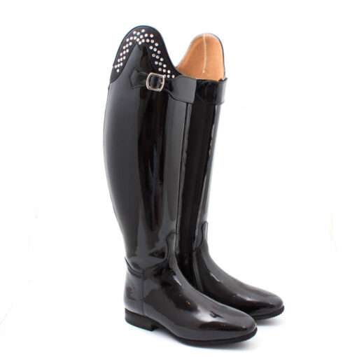 Celeris- Dressurstiefel Amazona Lack Schwarz– Gr.39,5, H46, W40,5