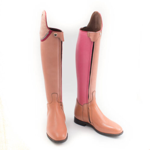 Celeris- Dressurstiefel Amazona Poliert Rosa – Gr.41, H47, W37 – Bild 4