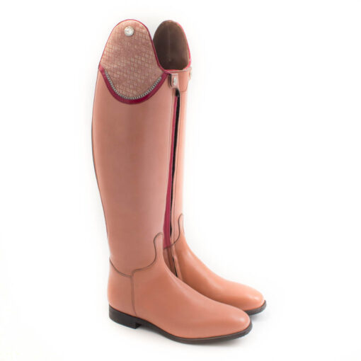 Celeris- Dressurstiefel Amazona Poliert Rosa – Gr.41, H47, W37