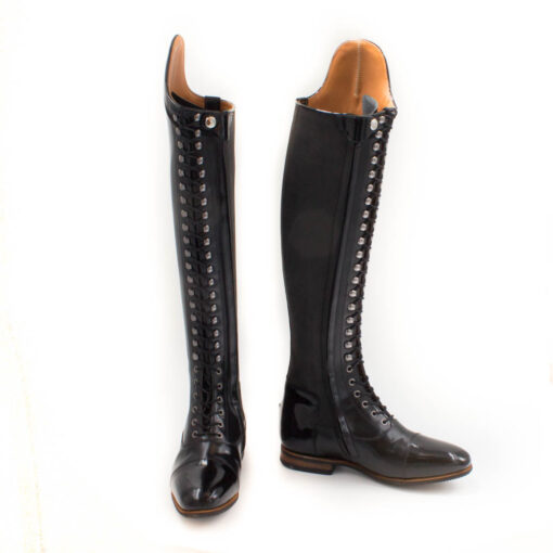 Celeris- Dressurstiefel Bella in Poliert Schwarz Gr.40- H48- W32-34 – Bild 2