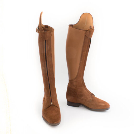 Celeris- Dressurstiefel Polo-Passage in Wildleder Tabak - Gr.40 H47 W32,5 – Bild 2