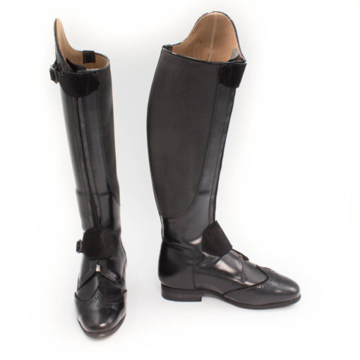Celeris- Dressurstiefel Polo-Passage in Poliert Schwarz- Gr.37,5 H45- W35 – Bild 2