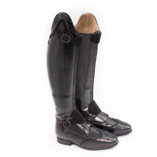 Celeris- Dressurstiefel Polo-Passage in Poliert Schwarz- Gr.37,5 H45- W35