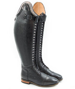 Celeris Dressage Boots Bia in Embossed Flower Power Black- Size 40 - H47 - W42,5-44