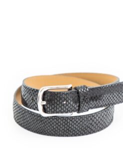 Celeris- Ledergürtel Scales Schwarz