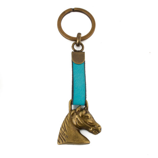 Schlüsselanhänger Pferd Gold/Bunt (mehrere Farben)-0
