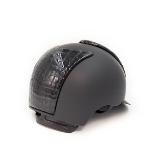 Kep Italia Riding Helmet 2.0 Cromo Matt Black / Black Patent Faux-Croc - Size M (In Stock) - Image 2