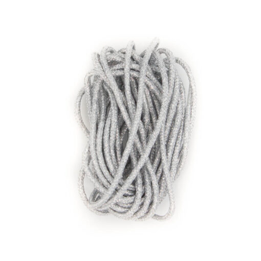 Laces 240cm Silver Glitter