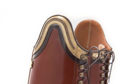 Celeris Dressage Boots Bia in Polished Chestnut – Size 41- H50 – W34-36 - Image 3