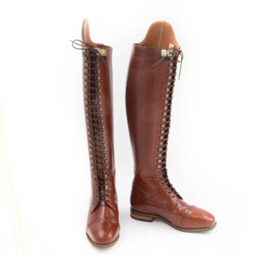 Celeris Dressage Boots Bia in Polished Chestnut – Size 41- H50 – W34-36 - Image 2