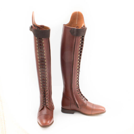 Celeris Dressage Boots Bia in Chestnut – Size 39,5- H49 – W31,5-33 - Image 2