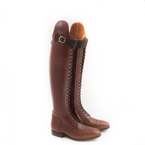 Celeris Dressage Boots Bia in Chestnut – Size 39,5- H49 – W31,5-33
