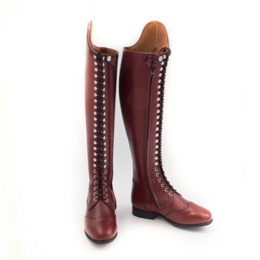 Celeris Dressage Boots Bia in Burgundy– Size 39- H50 – W38,5-40 - Image 2