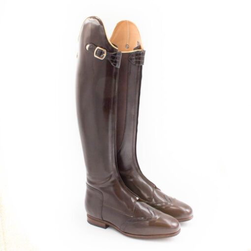 Celeris Dressage Boots Polo-Passage in Polished Brown Size 43- H49– W38