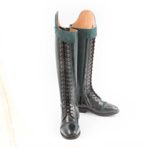 Celeris Dressage Boots Bia Polished Green– Size 35- H42– W37-38,5 - Image 2