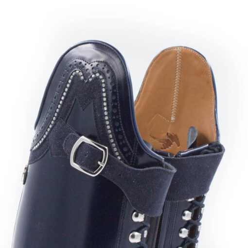 Celeris Dressage Boots Bia Polished Blue– Size 37- H43– W32-34 - Image 2