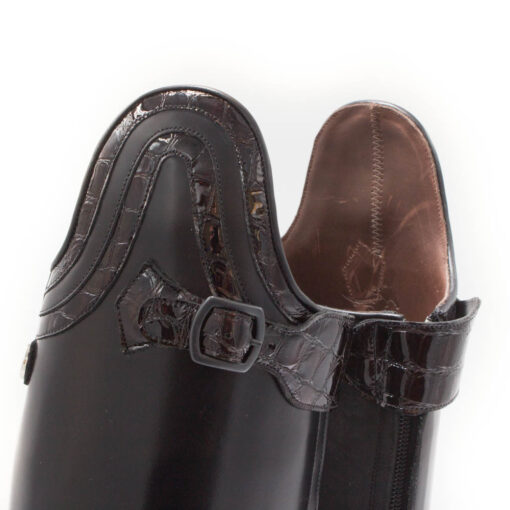 Celeris- Dressurstiefel Amazona Poliert Schwarz – Gr.38 H46, W35 – Bild 2