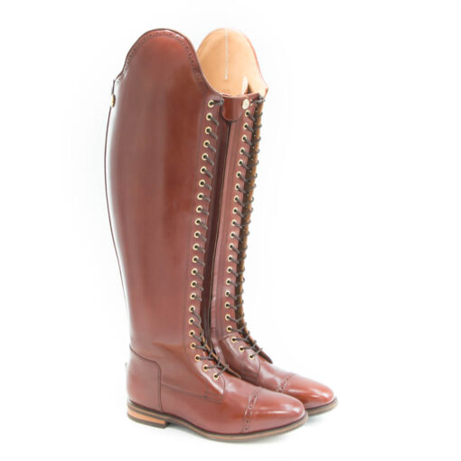 Celeris Dressage Boots Bia Polished Chestnut– Size 39- H47– W40-42