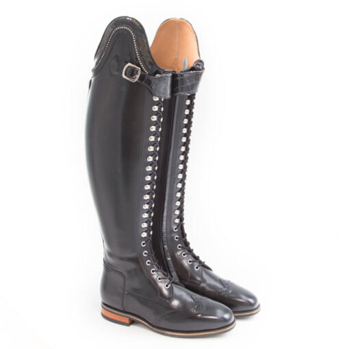 Celeris Dressage Boots Bia Polished Black– Size 39- H45– W37-39