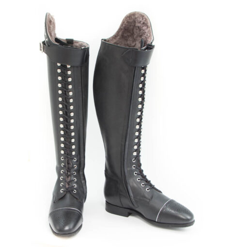 Celeris Dressage Boots Bia with Sheepskin in Black– Size 38- H44– W36-37,5 - Image 2