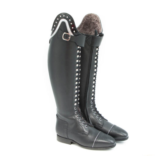 Celeris Dressage Boots Bia with Sheepskin in Black– Size 38- H44– W36-37,5