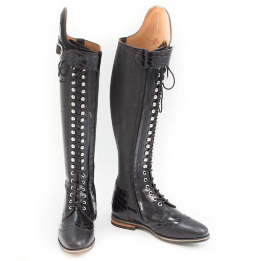 Celeris Dressage Boots Bia Polish Black– Size 41- H47– W37-38,5 - Image 2