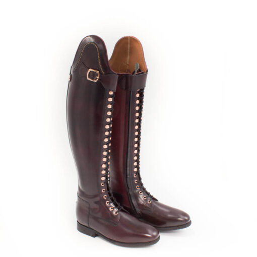 Celeris Dressage Boots Bia in Polished Oxblood– Size 37- H44– W31-32,5