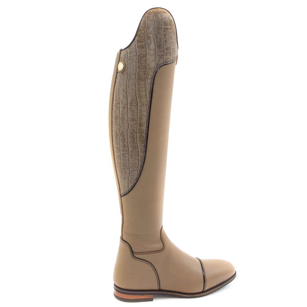Celeris- Dressurstiefel Eduardo in Beige / Kroko Beige SONDEREDITION- Gr.39, H49, W35,5 – Bild 3