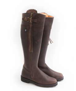 R&L- Spanischer Reitstiefel Sencilla Profilsohle / Fettleder Braun Gr.38